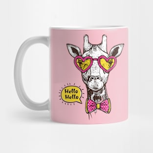 animal t-shirt :giraffe tee Mug